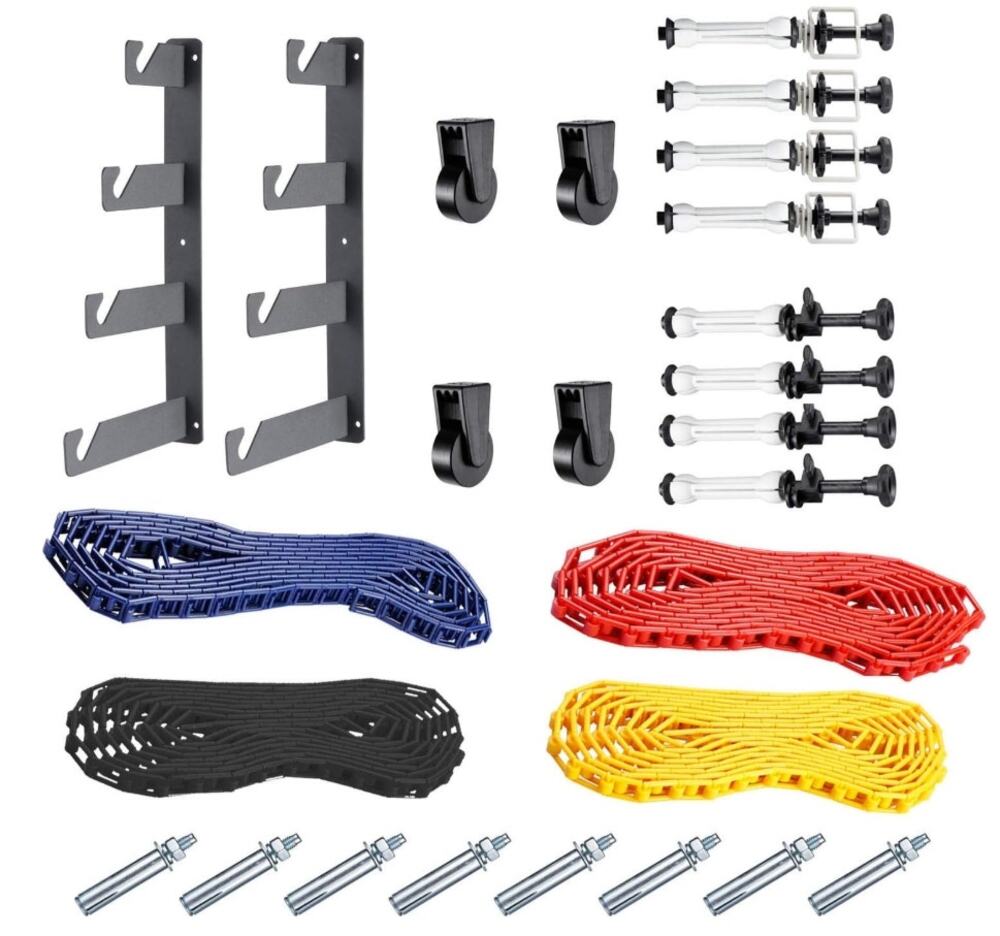 NEEWER 4-Roller Wall Mount Manual Photography Background Support System
